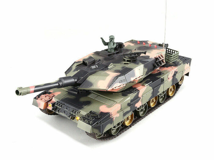 RC Panzer Deutscher Leopard A5 1:24 mit Schuss und Sound 809 mit IR-Battle