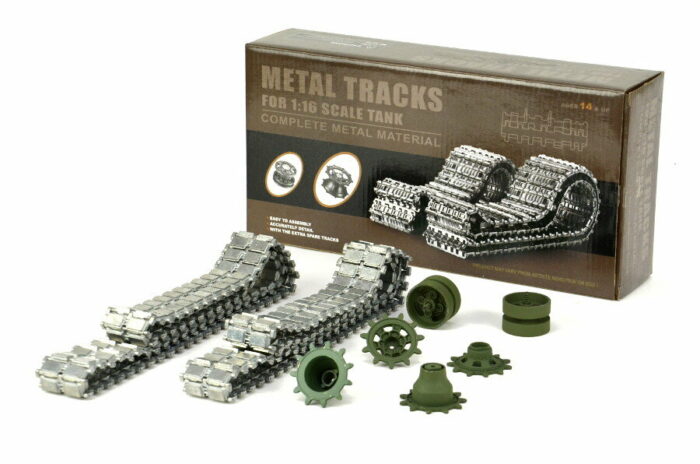 Aufrüstungssatz für Panzer: Metallkettenset für Heng Long Leopard2 A6