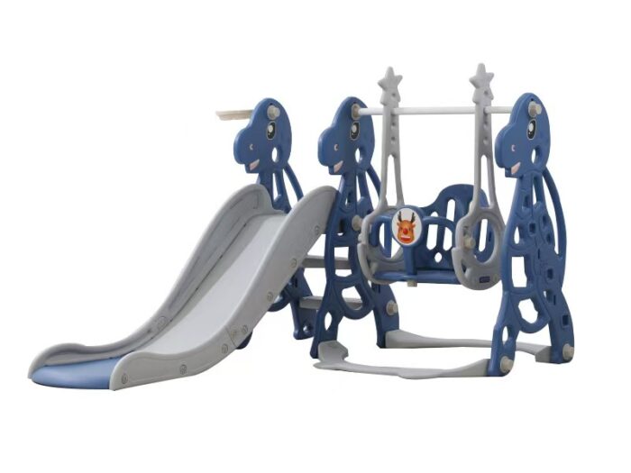 2-in-1 Kinder-Spielplatz-Set mit Rutsche und Schaukel