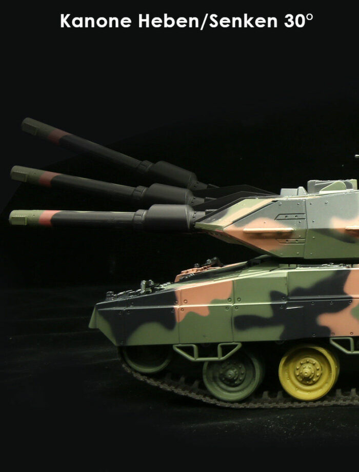 RC Panzer Deutscher Leopard A5 1:24 mit Schuss und Sound 809 mit IR-Battle - Image 4