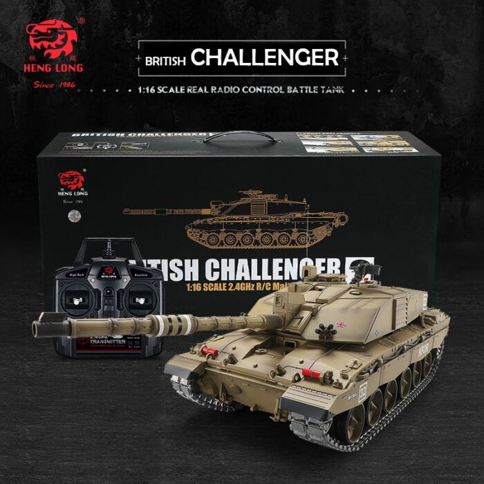 RC Panzer Britischer Challenger 2 Heng Long 1:16 mit RS + Stahlgetriebe -2,4Ghz -V7.0 -PRO - Image 3