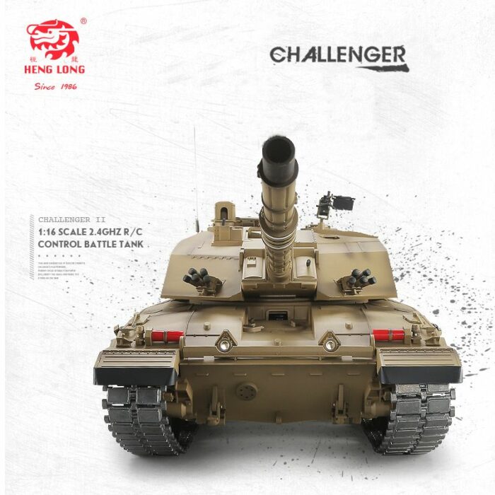 RC Panzer Britischer Challenger 2 Heng Long 1:16 mit RS + Stahlgetriebe -2,4Ghz -V7.0 -PRO - Image 4