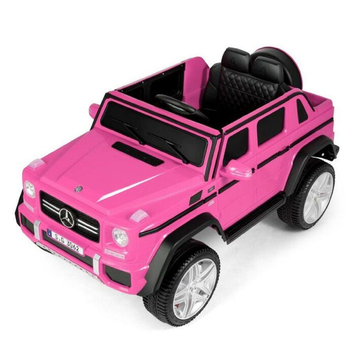 Kinderfahrzeug – Elektro Auto „Mercedes Maybach G650S“ – Lizenziert –4 Motoren - 2,4Ghz Fernsteuerung, MP3+Ledersitz+EVA - Pink - Image 9