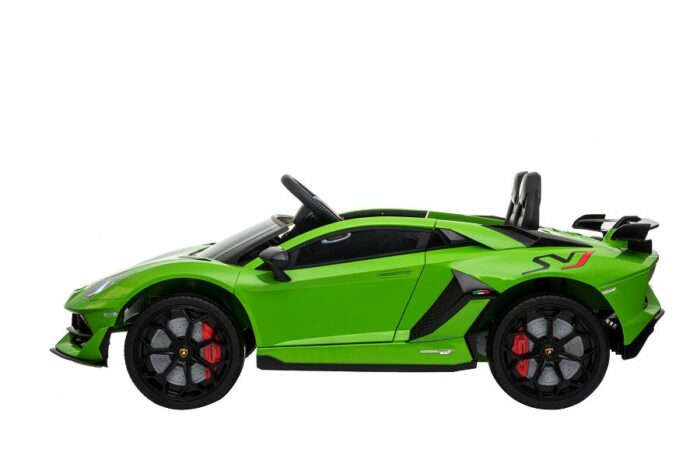 Kinderfahrzeug - Elektro Auto Lamborghini Aventador SVJ - lizenziert - 12V7AH, 2 Motoren- 2,4Ghz Fernsteuerung, MP3, Ledersitz+EVA - Schwarz - Image 6