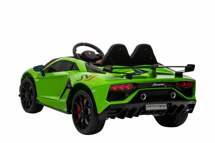 Kinderfahrzeug - Elektro Auto Lamborghini Aventador SVJ - lizenziert - 12V7AH, 2 Motoren- 2,4Ghz Fernsteuerung, MP3, Ledersitz+EVA - Schwarz - Image 11