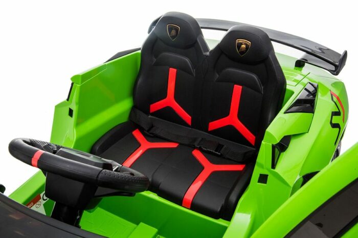 Kinderfahrzeug - Elektro Auto Lamborghini Aventador SVJ - lizenziert - 12V7AH, 2 Motoren- 2,4Ghz Fernsteuerung, MP3, Ledersitz+EVA - Schwarz - Image 16