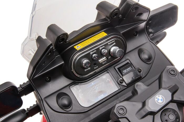 Elektro Kindermotorrad BMW F850 GS - 12V7A Akku - mit Stützräder, Musik und Lichter -EVA Reifen - Image 10