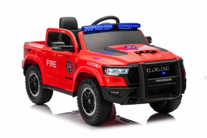 Kinderfahrzeug - Elektro Auto Feuerwehr Dodge RAM - 12V10AH Akku