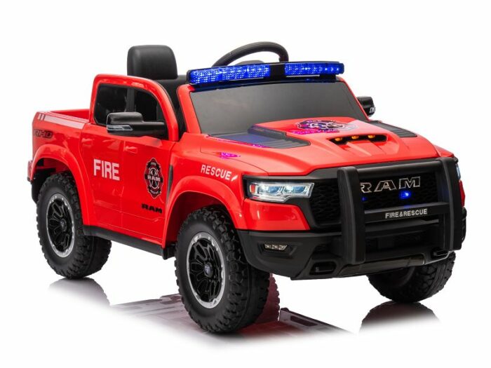 Kinderfahrzeug - Elektro Auto Feuerwehr Dodge RAM - 12V10AH Akku