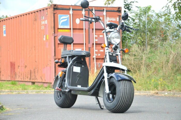 Coco Bike Fat E-Scooter mit Straßenzulassung EU bis zu 40 km/h schnell - 45km Reichweite, 60V | 1500W | 20AH Akku - Schwarz - Image 14