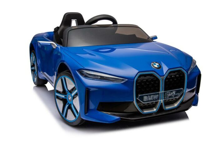 Elektro Kinderfahrzeug BMW i4 - lizenziert - 12V7A Akku, 4 Motoren- 2,4Ghz Fernsteuerung, MP3, Ledersitz+EVA - Blau - Image 32