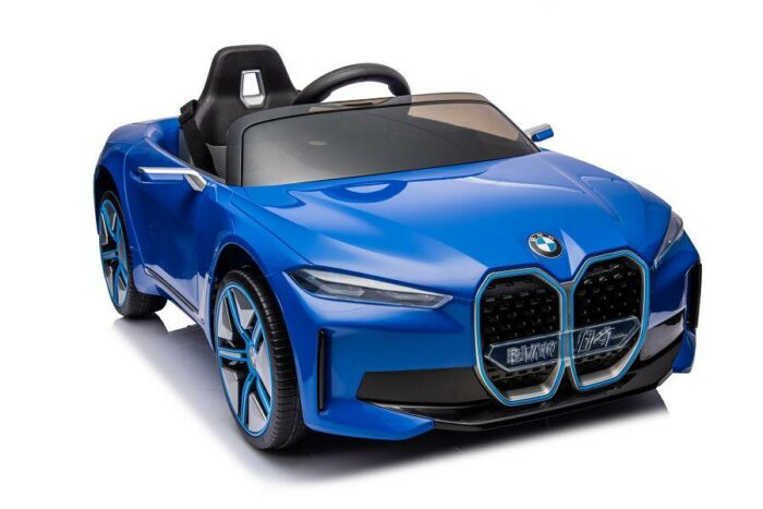 Elektro Kinderfahrzeug BMW i4 - lizenziert - 12V7A Akku, 4 Motoren- 2,4Ghz Fernsteuerung, MP3, Ledersitz+EVA - Blau - Image 26