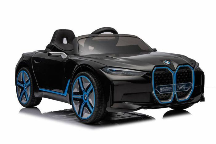 Elektro Kinderfahrzeug BMW i4 - lizenziert - 12V7A Akku, 4 Motoren- 2,4Ghz Fernsteuerung, MP3, Ledersitz+EVA - Blau - Image 17