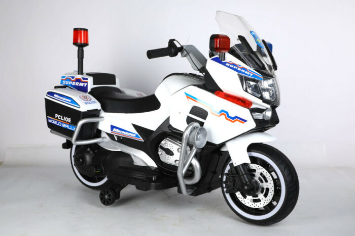 Elektro Kindermotorrad Polizei 011- 12V7A Akku - mit Stützräder