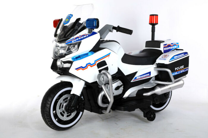 Elektro Kindermotorrad Polizei 011- 12V7A Akku - mit Stützräder, Musik und Lichter - Image 5