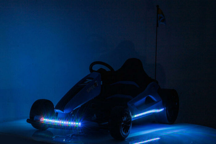 Kinder Elektroauto e-Gokart mit 24V und Driftfunktion + 24V7A Akku und 2 Motoren -Blau - Image 5