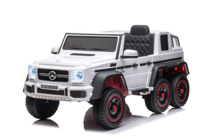 Kinderfahrzeug - Elektro Auto Mercedes G63 AMG 6x6 - lizenziert - 12V7AH Akku + 2