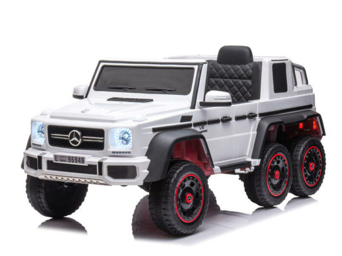 Kinderfahrzeug - Elektro Auto Mercedes G63 AMG 6x6 - lizenziert - 12V7AH Akku + 2