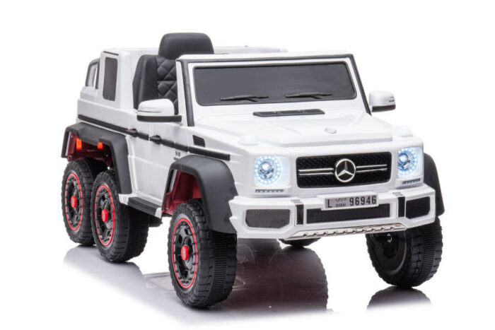 Kinderfahrzeug - Elektro Auto Mercedes G63 AMG 6x6 - lizenziert - 12V7AH Akku + 2