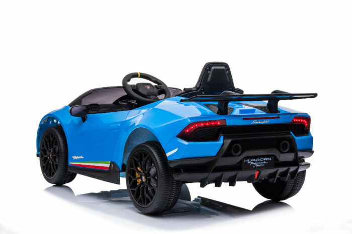 Elektro Kinderauto Lamborghini Huracan - lizenziert - 12V Akku, 2 Motoren- 2,4Ghz Fernsteuerung, MP3, Ledersitz+EVA - Blau - Image 6