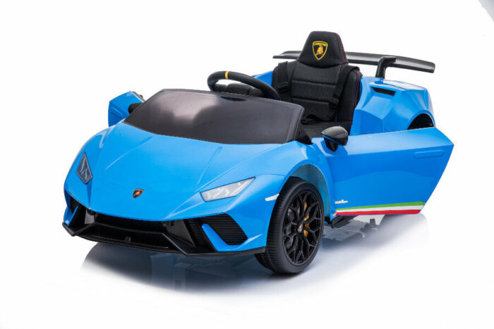 Elektro Kinderauto Lamborghini Huracan - lizenziert - 12V Akku, 2 Motoren- 2,4Ghz Fernsteuerung, MP3, Ledersitz+EVA - Blau - Image 9