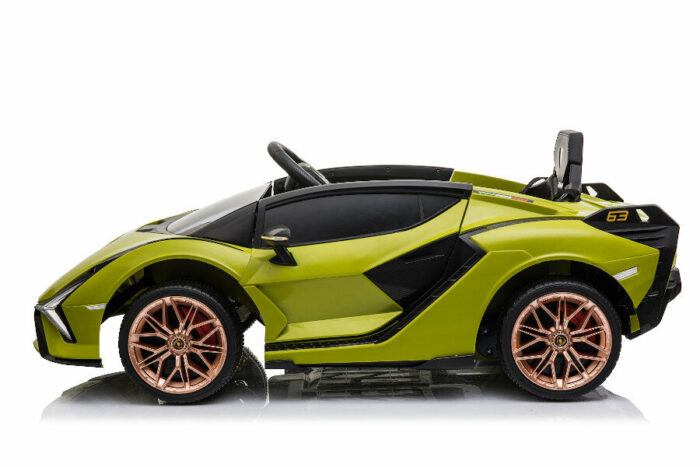 Elektro Kinderauto Lamborghini Sian - lizenziert - 12V Akku, 2 Motoren- 2,4Ghz Fernsteuerung, MP3, Ledersitz+EVA - Grün - Image 7