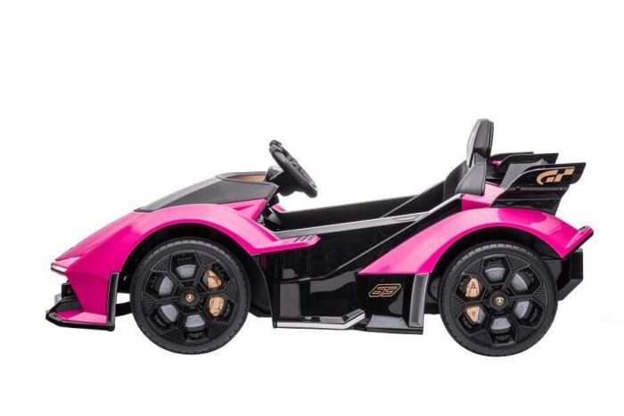 Kinderfahrzeug - Elektro Auto Lamborghini V12 Vision Gran Turismo - lizenziert - 12V7AH, 2 Motoren- 2,4Ghz Fernsteuerung, MP3, Ledersitz+EVA - Weiss - Image 9