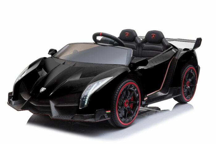 Kinderfahrzeug - Elektro Auto Lamborghini Veneno - lizenziert - 12V10AH, 4 Motoren- 2,4Ghz Fernsteuerung, MP3, Ledersitz+EVA+Allrad+2 Sitzer - Weiss - Image 11