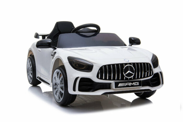 Kinderfahrzeug - Elektro Auto Mercedes GT R - lizenziert - 12V4,5AH, 2 Motoren- 2,4Ghz Fernsteuerung, MP3, Ledersitz+EVA - Weiss - Image 14