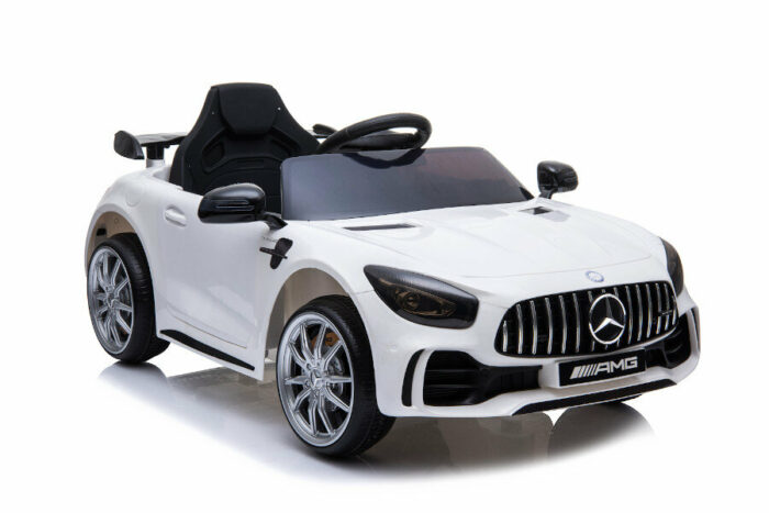 Kinderfahrzeug - Elektro Auto Mercedes GT R - lizenziert - 12V4,5AH, 2 Motoren- 2,4Ghz Fernsteuerung, MP3, Ledersitz+EVA - Weiss - Image 11