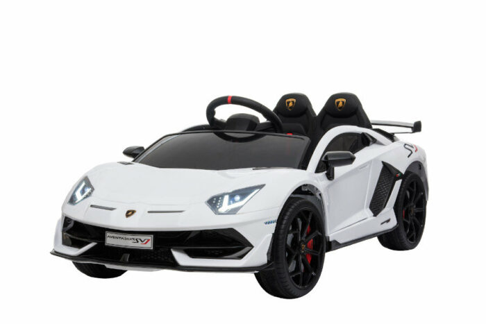 Kinderfahrzeug - Elektro Auto Lamborghini Aventador SVJ - lizenziert - 12V7AH, 2 Motoren- 2,4Ghz Fernsteuerung, MP3, Ledersitz+EVA - Schwarz - Image 24