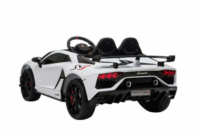 Kinderfahrzeug - Elektro Auto Lamborghini Aventador SVJ - lizenziert - 12V7AH, 2 Motoren- 2,4Ghz Fernsteuerung, MP3, Ledersitz+EVA - Schwarz - Image 12