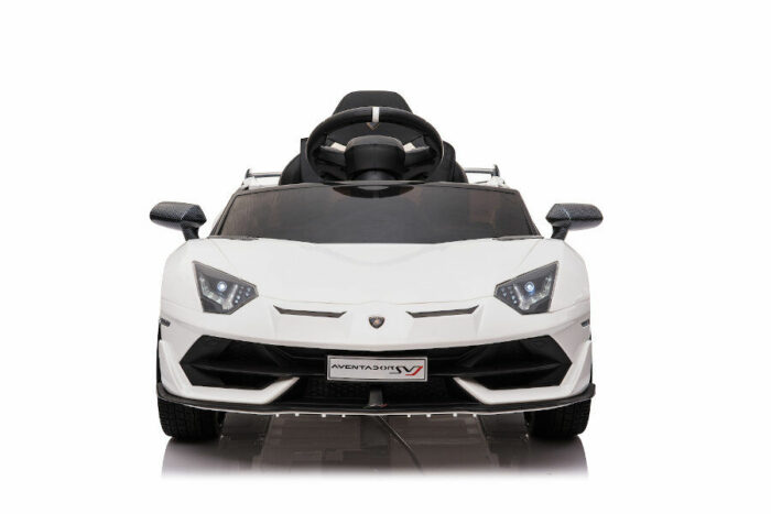 Kinderfahrzeug - Elektro Auto Lamborghini Aventador SVJ - lizenziert - 12V7AH, 2 Motoren- 2,4Ghz Fernsteuerung, MP3, Ledersitz+EVA -018 - Gelb - Image 5