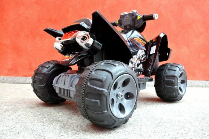 Kinderfahrzeug - Elektro Kinderquad Schwarz, 2x12V Motoren - 12V7Ah Akku - Image 11