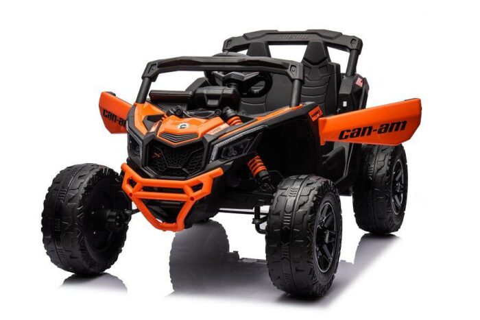 Kinderfahrzeug - Elektro Auto Can Am Maverick UTV - 24V Akku,2x200W Motoren- 2,4Ghz, Ledersitz+EVA - Orange - Image 8