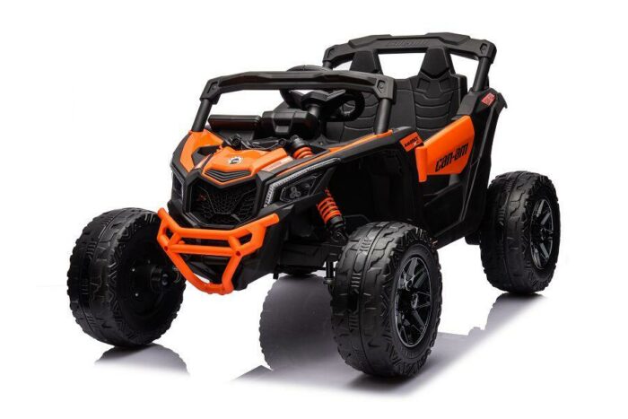 Kinderfahrzeug - Elektro Auto Can Am Maverick UTV - 24V Akku,2x200W Motoren- 2,4Ghz, Ledersitz+EVA - Orange - Image 12