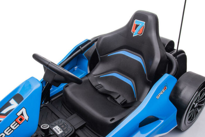 Kinder Elektroauto e-Gokart mit 24V und Driftfunktion + 24V7A Akku und 2 Motoren -Blau - Image 10