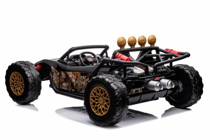 Elektro Kinderauto Buggy 168 - 24V Akku,2x 200W Motoren- 2,4Ghz +MP3 + Ledersitz + EVA - Camouflage - Image 5