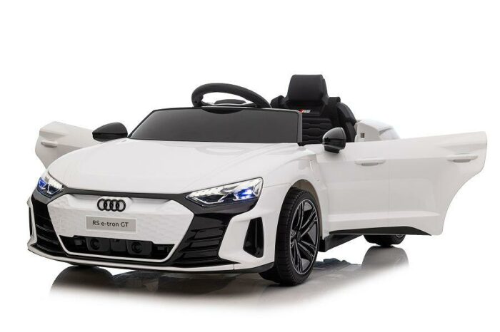 Kinderfahrzeug - Elektro Auto Audi RS E-Tron - lizenziert - 12V7AH Akku und 4 Motoren- 2,4Ghz + MP3 + Leder + EVA - Weiss - Image 8