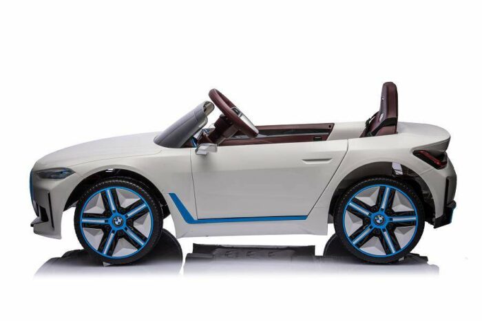 Elektro Kinderfahrzeug BMW i4 - lizenziert - 12V7A Akku, 4 Motoren- 2,4Ghz Fernsteuerung, MP3, Ledersitz+EVA - Blau - Image 18