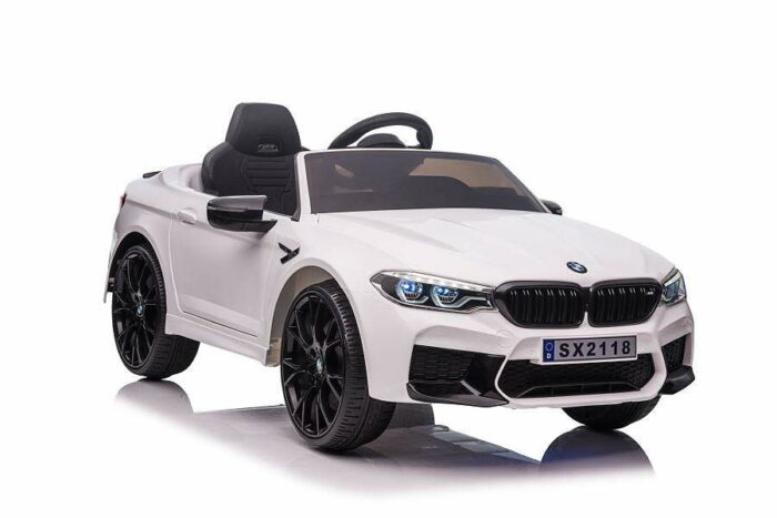 Elektro Kinderfahrzeug BMW M5 - lizenziert - 12V7A Akku, 2 Motoren- 2,4Ghz Fernsteuerung, MP3, Ledersitz+EVA-Weiss - Image 13