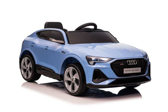 Kinderfahrzeug - Elektro Auto Audi E-Tron - lizenziert - 12V7AH Akku und 4 Motoren- 2,4Ghz + MP3 + Leder + EVA - Blau - Image 3