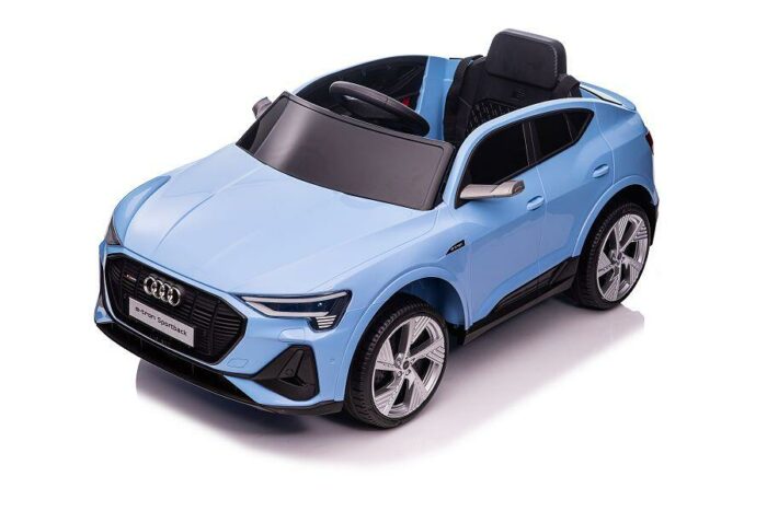 Kinderfahrzeug - Elektro Auto Audi E-Tron - lizenziert - 12V7AH Akku und 4 Motoren- 2,4Ghz + MP3 + Leder + EVA - Blau - Image 18