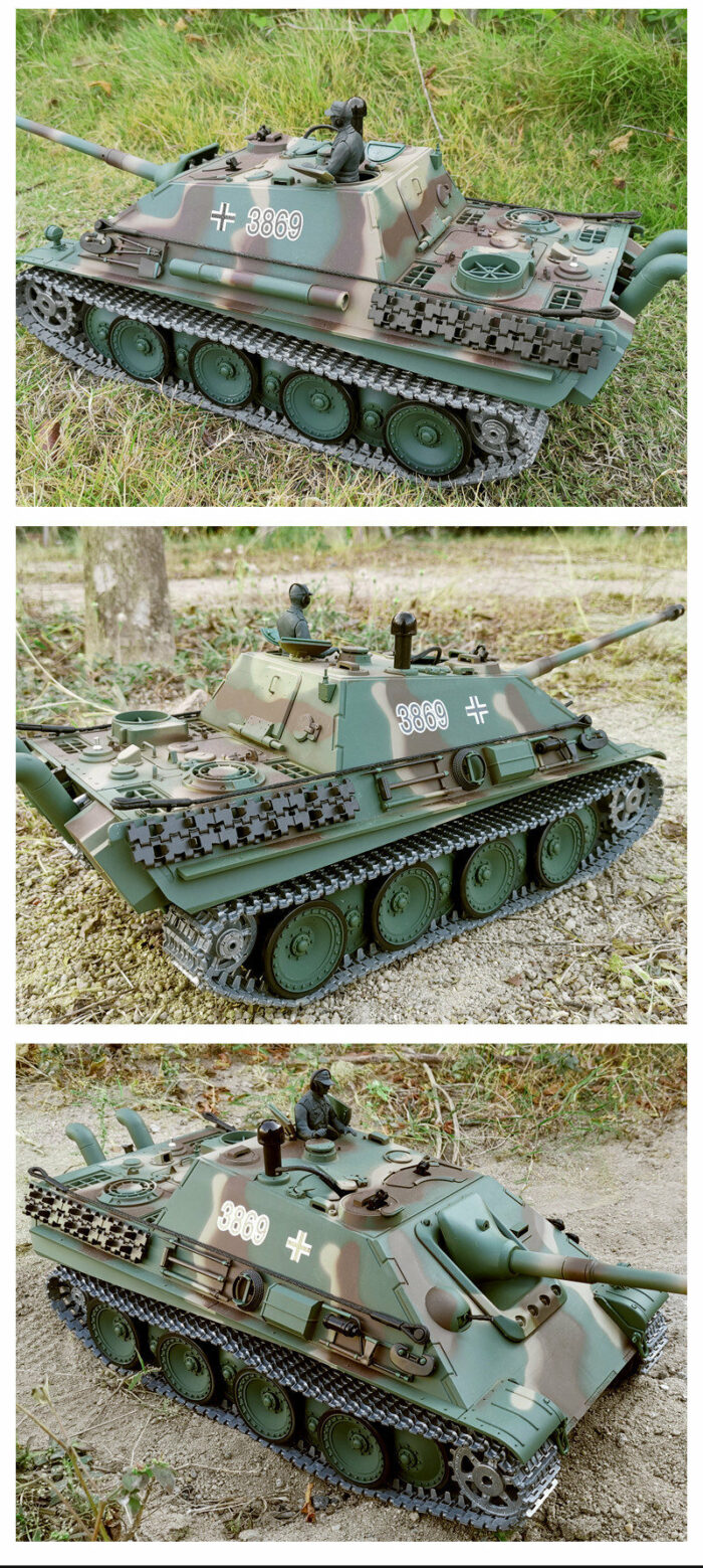 RC Panzer Jagdpanther Heng Long 1:16 mit Rauch&Sound und Stahlgetriebe - V7.0 - 2,4Ghz - PRO - Image 6