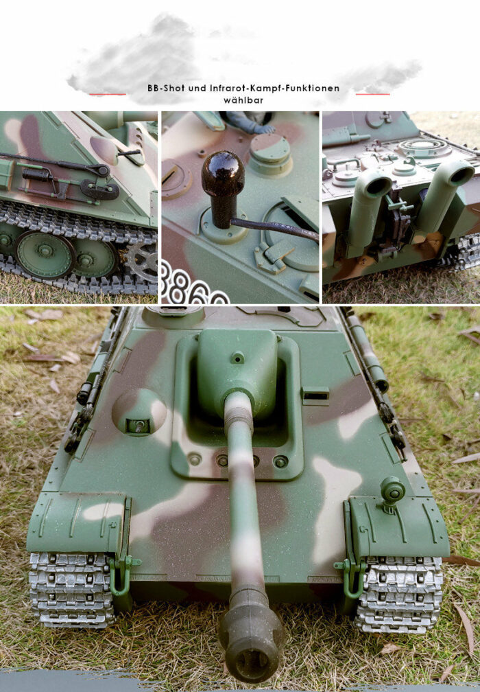 RC Panzer Jagdpanther Heng Long 1:16 mit Rauch&Sound und Stahlgetriebe - V7.0 - 2,4Ghz - PRO - Image 3