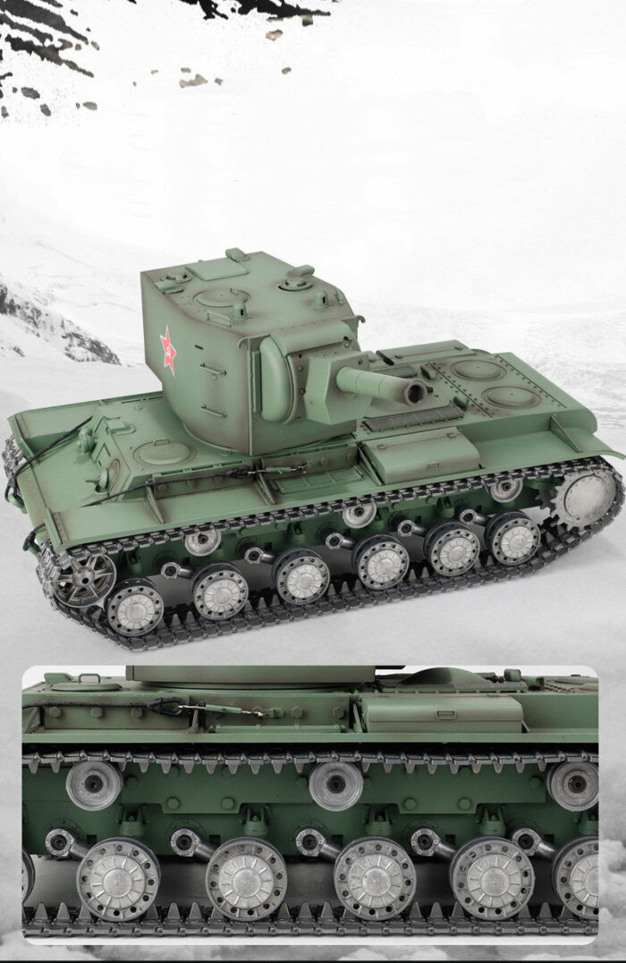 RC Panzer Russicher KV-2 Heng Long 1:16 mit R&S, Metallgetriebe (Stahl) und Metallketten -2,4Ghz -V 7.0 - PRO mit RRZ - Image 14