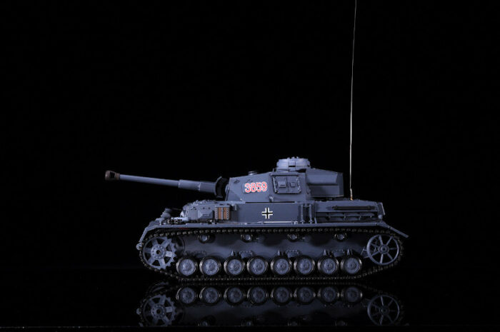 RC Panzer Kampfwagen IV Ausf.F-2 Heng Long 1:16 Grau mit Rauch&Sound, Stahlgetriebe und 2,4Ghz -V7.0 - Image 4