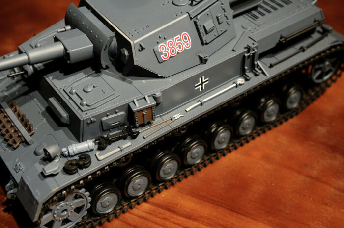 RC Panzer Kampfwagen IV Ausf.F-2 Heng Long 1:16 Grau mit Rauch&Sound, Stahlgetriebe und 2,4Ghz -V7.0 - Image 10