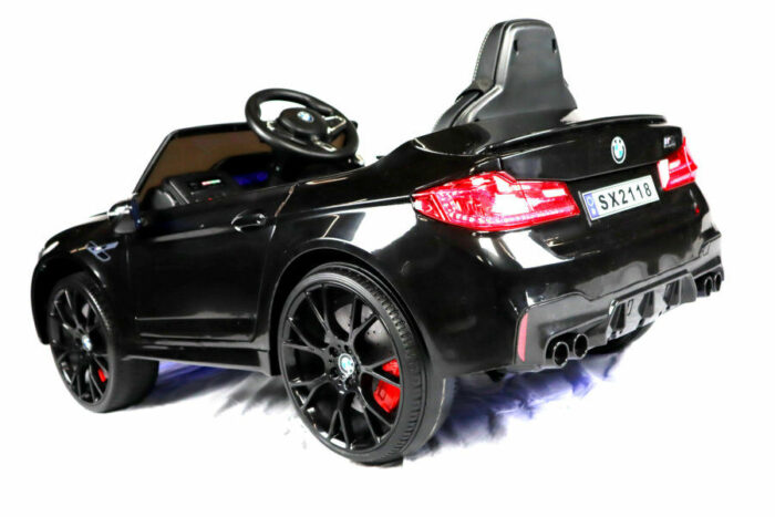 Elektro Kinderfahrzeug BMW M5 Drift Version - lizenziert - 2x 12V7A Akku, 2 Motoren- 2,4Ghz Fernsteuerung, MP3, Ledersitz+EVA - Image 7