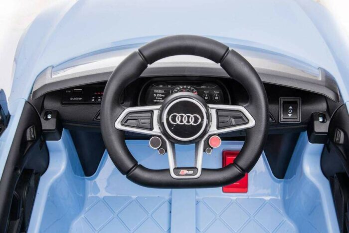 Kinderfahrzeug - Elektro Auto Audi R8 Spyder - lizenziert - 12V7AH Akku und 2 Motoren- 2,4Ghz + MP3 + Leder + EVA - Blau - Image 18